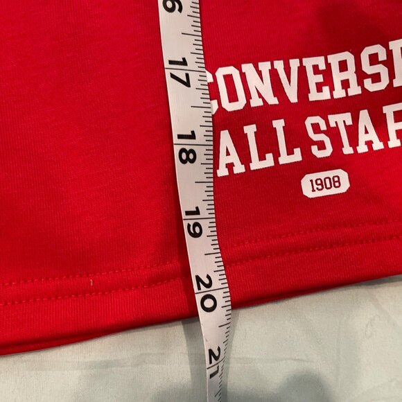 NWT Converse Shorts Red Medium Knit Comfy Casual Athletic Retro Classic $60 NEW - Picture 8 of 9